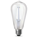 Feit Electric ST19100CL/950CA/2 Filament LED Bulb, Original Vintage, ST19 Lamp, 100 W Equivalent, E26 Medium Lamp Base