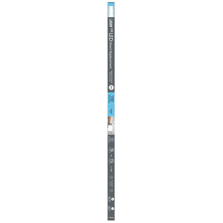 Feit Electric T36/850/LEDG2 Plug and Play LED Light Bulb, Linear, 1500 Lumens, 12 W, T8 Lamp, 125 W Equivalent, Frosted