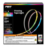 Feit Electric TAPE240/CHASE Color Chasing and Tunable Tape Light, 100/240 V, 24 W, LED Lamp, RGB/Tunable White Light