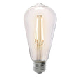 Feit Electric ST19/CL/VG/LED/2 LED Light Bulb, ST19 Lamp, 60 W Equivalent, E26 Medium Lamp Base, Dimmable, Amber/Clear