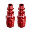 ColorConnex A73440D-2PK Plug, Industrial Interchange, 1/4 in, MNPT, Aluminum, 2/PK