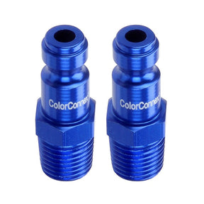 ColorConnex A72440C-2PK Plug, Automotive Interchange, 1/4 in, MNPT, Aluminum, 2/PK