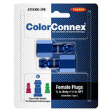 ColorConnex A72430C-2PK Plug, Automotive Interchange, 1/4 in, FNPT, Aluminum, 2/PK