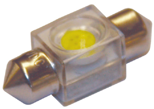 SeaDog 442142 Nickel Plated Brass 2 LED White Lights 12.8V .8 Watt Sealed Festoon