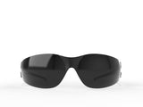 Edge CV116 Safety Glasses, Anti-Scratch Lens, Wraparound Frame, Nylon Frame, Black Frame, UV Protection: Yes