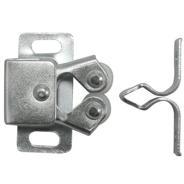 Laurey 04301 Double Roller Catch, Steel, Zinc