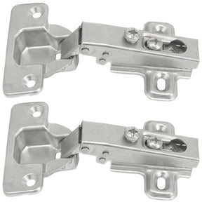 Laurey 10100 Cabinet Hinge, 110 deg Hinge Opening, Chrome