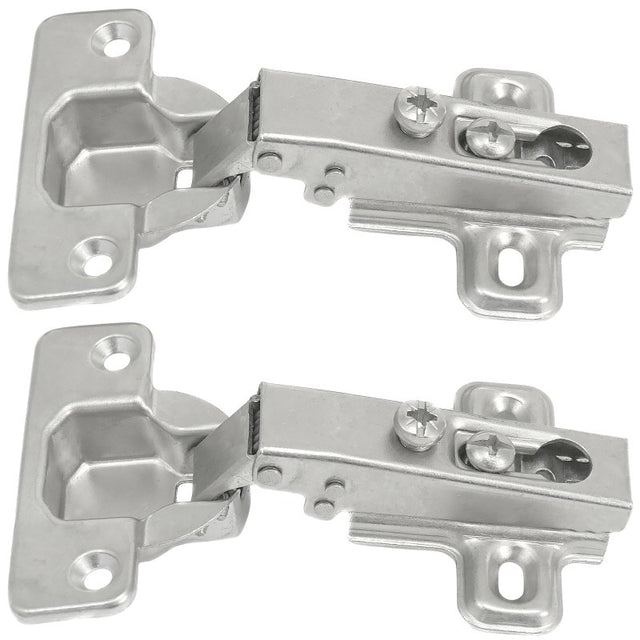 Laurey 10100 Cabinet Hinge, 110 deg Hinge Opening, Chrome