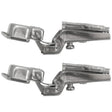 Laurey 10200 Cabinet Hinge, 110 deg Hinge Opening, 1/2 in Overlay, Self Close, Chrome