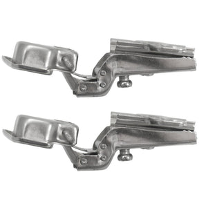 Laurey 10200 Cabinet Hinge, 110 deg Hinge Opening, 1/2 in Overlay, Self Close, Chrome