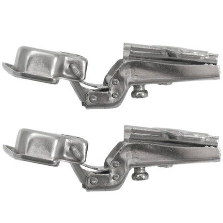 Laurey 10200 Cabinet Hinge, 110 deg Hinge Opening, 1/2 in Overlay, Self Close, Chrome