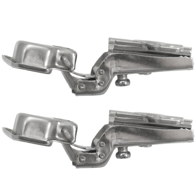 Laurey 10200 Cabinet Hinge, 110 deg Hinge Opening, 1/2 in Overlay, Self Close, Chrome