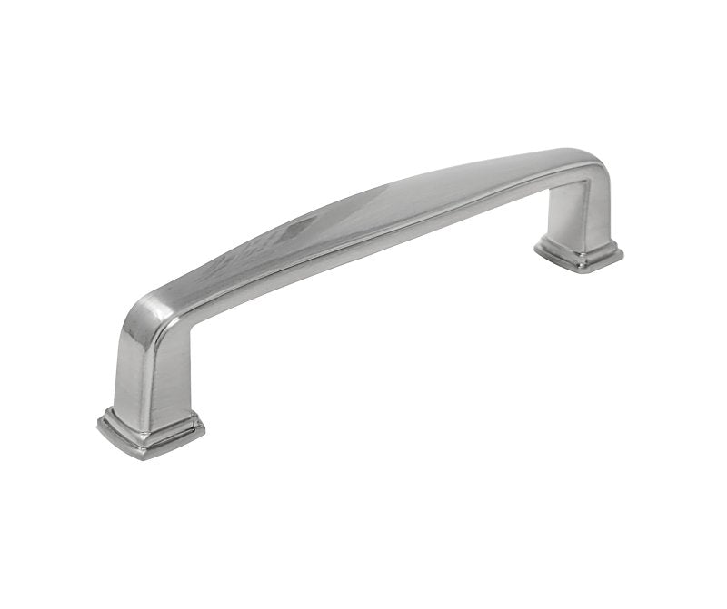 Laurey Summerland Series 12059 Squared Foot Cabinet Pull, 4.19 in L Handle, 0.55 in H Handle, 1.37 in Projection, Zinc
