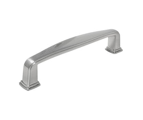 Laurey Summerland Series 12059 Squared Foot Cabinet Pull, 4.19 in L Handle, 0.55 in H Handle, 1.37 in Projection, Zinc