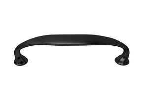Laurey Wellington Series 12220 Rounded Foot Cabinet Pull, 1.06 in L Handle, 0.64 in H Handle, 4.33 in Projection, Zinc