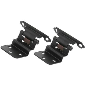 Laurey 28620 Hinge, 3/8 in Inset, Self Close, Matte Black