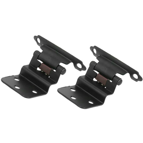 Laurey 28620 Hinge, 3/8 in Inset, Self Close, Matte Black