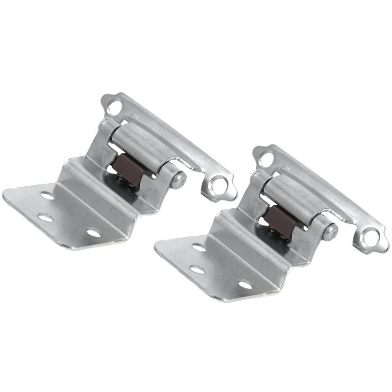 Laurey 28626 Cabinet Hinge, 3/8 in Inset, Self Close, Polished Chrome