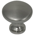 Laurey Ultima Series 54628 Hollow Knob, 30 mm Projection, Steel, Brushed Satin Nickel
