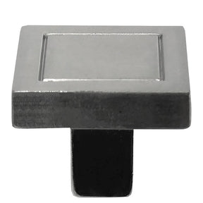Laurey Cosmo Series 72828 Cabinet Knob, 1.1 in Projection, Contemporary, 7/8 in L x 7/8 in W, Zinc, Satin Nickel