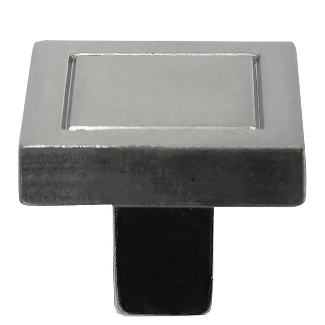 Laurey Cosmo Series 72828 Cabinet Knob, 1.1 in Projection, Contemporary, 7/8 in L x 7/8 in W, Zinc, Satin Nickel