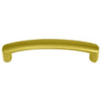 Laurey Aventura Series 74610 Cabinet Pull, 4.1 in L Handle, 0.47 in H Handle, 0.9 in Projection, Zinc, Champagne Brass