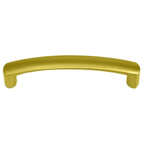 Laurey Aventura Series 74610 Cabinet Pull, 4.1 in L Handle, 0.47 in H Handle, 0.9 in Projection, Zinc, Champagne Brass