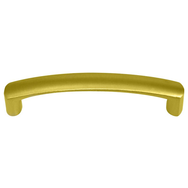Laurey Aventura Series 74610 Cabinet Pull, 4.1 in L Handle, 0.47 in H Handle, 0.9 in Projection, Zinc, Champagne Brass