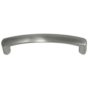Laurey Aventura Series 74628 Cabinet Pull, 104 mm L Handle, 23 mm H Handle, Zinc, Satin Nickel