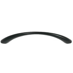 Laurey 75120 Tapered Bow Pull, 4.29 in L Handle, 1.02 in Projection, Zinc, Matte Black