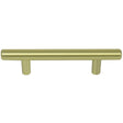 Laurey Melrose Series 87104 Cabinet Pull, 1.26 in Projection, Steel, Brass/Satin, 1/PK