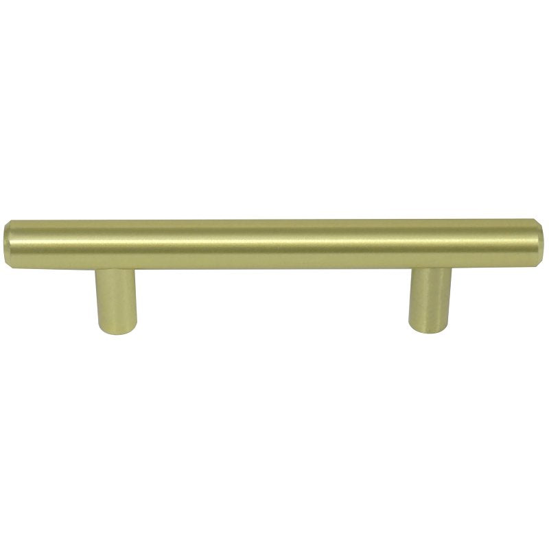 Laurey Melrose Series 87104 Cabinet Pull, 1.26 in Projection, Steel, Brass/Satin, 1/PK
