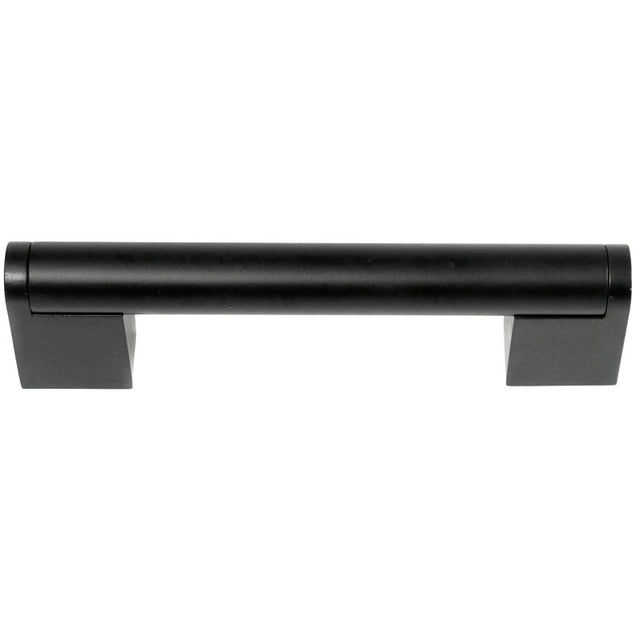 Laurey Tribeca Series 87806 Cabinet Pull, 4-3/4 in L Handle, 1.38 in Projection, Zinc, Matte Black