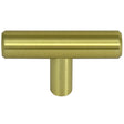 Laurey Melrose Series 87904 Cabinet Knob, 1.26 in Projection, Steel, Brass/Satin