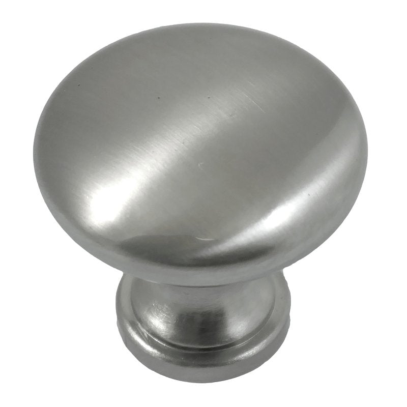 Laurey Value Packs Series 59905 Cabinet Knob, Steel, Brushed Satin Nickel