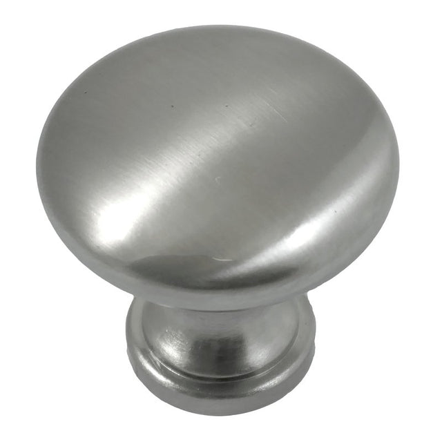 Laurey Value Packs Series 59905 Cabinet Knob, Steel, Brushed Satin Nickel