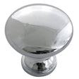 Laurey 59912 Cabinet Knob, 1.2 in Projection, Zinc, Polished Chrome