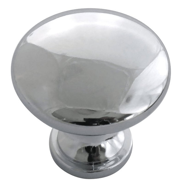 Laurey 59912 Cabinet Knob, 1.2 in Projection, Zinc, Polished Chrome