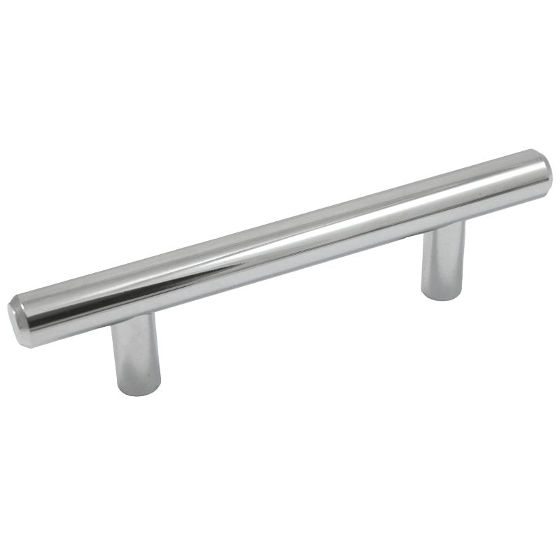 Laurey Melrose Series 59920 Cabinet Pull, 5 in L Handle, 1.3 in Projection, Steel, Polished Chrome
