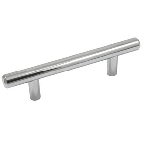 Laurey Melrose Series 59920 Cabinet Pull, 5 in L Handle, 1.3 in Projection, Steel, Polished Chrome