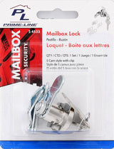 Defender Security S 4533 Mailbox Lock, Tumbler Lock, Steel, Nickel