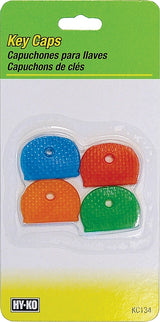 Hy-Ko 2GO Series KC134 Key Cap Set, Vinyl, Blue/Dark Green/Light Yellow/Red, Pack of 5