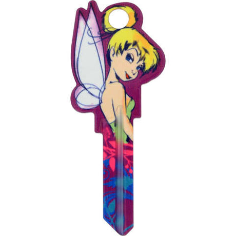 HILLMAN Disney Tinker Bell House/Padlock Universal Key Blank SC1 Double, Pack of 5