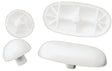 Plumb Pak PP836-41 Seat Bumper Set, Plastic, White