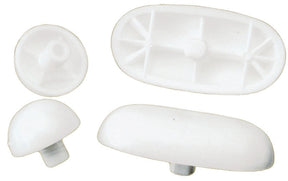 Plumb Pak PP836-41 Seat Bumper Set, Plastic, White