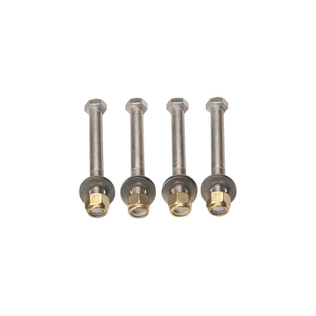 SeaStar Jack Plate Mounting Bolt Kit (Includes 4 each Stainless Steel Bolts, Brass Nylock Nuts and Washers)