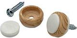 Shepherd Hardware 3694 Furniture Glide, Round, 3/4 in Dimensions, Plastic, Woodgrain, 16/PK