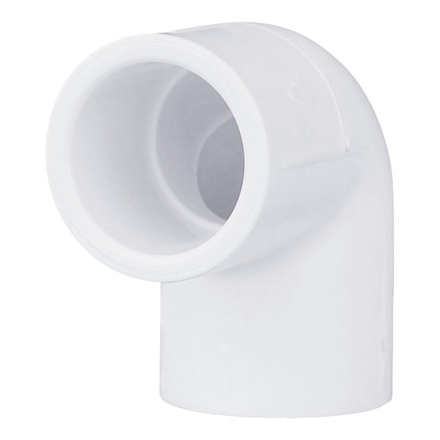 Charlotte Pipe PVC 02300 1000 Elbow, 1 in, Slip, 90 deg Angle, PVC, White, SCH 40 Schedule, 450 psi Pressure