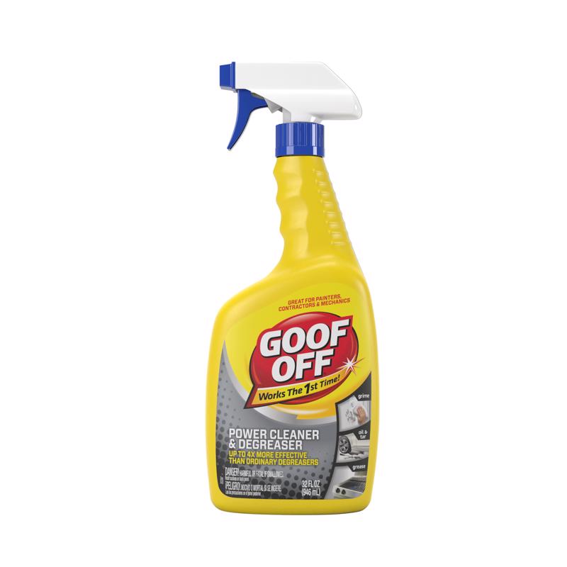 Goof Off No Scent Cleaner and Degreaser Liquid 32 oz, Pack of 6