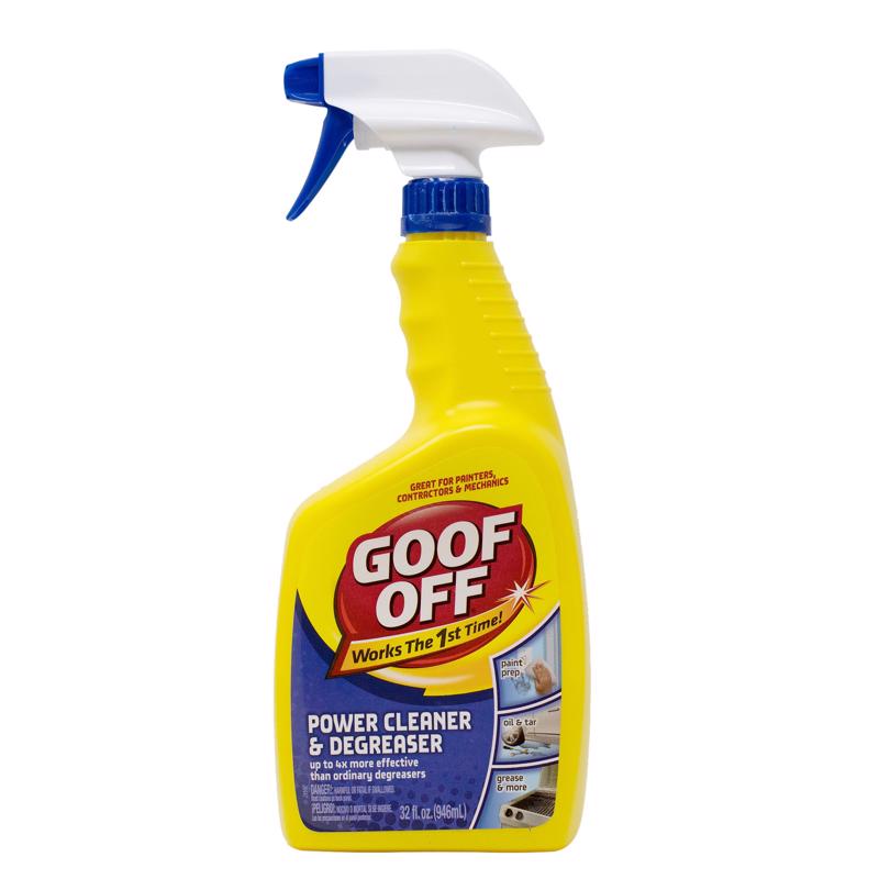 Goof Off No Scent Cleaner and Degreaser Liquid 32 oz, Pack of 6